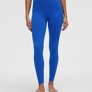 Lululemon align high rise pants 28” color:poolside